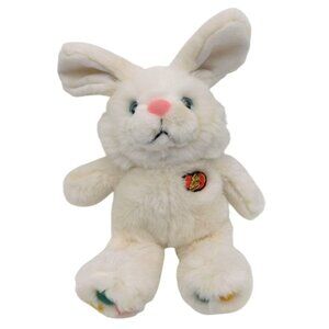 Vintage Applause Jelly Belly Bean White Bunny Rabbit Plush 1988 Korea